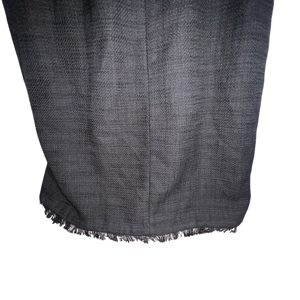 Karl Lagerfeld Paris Black shift tweed sleeveless dress size 6 *Missing Buttons* - Picture 6 of 12